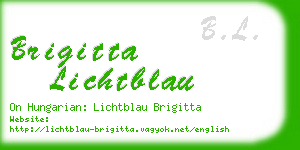brigitta lichtblau business card